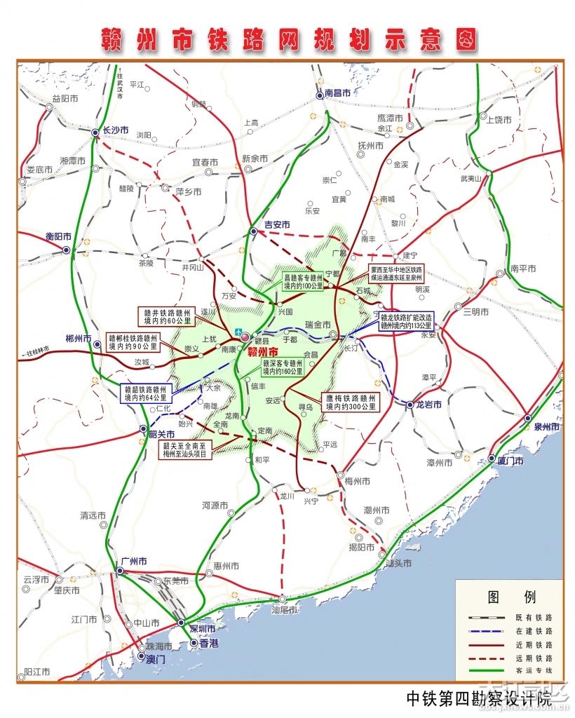 贛深客專線路圖 贛深客專線路圖