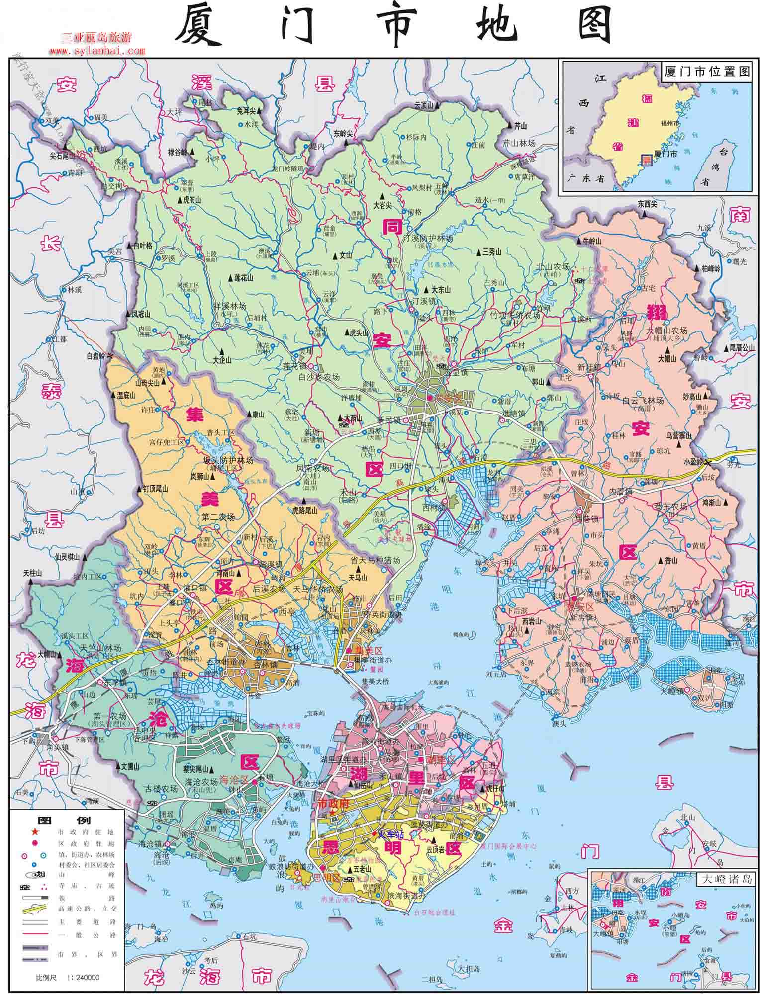 廈門地圖 廈門地圖