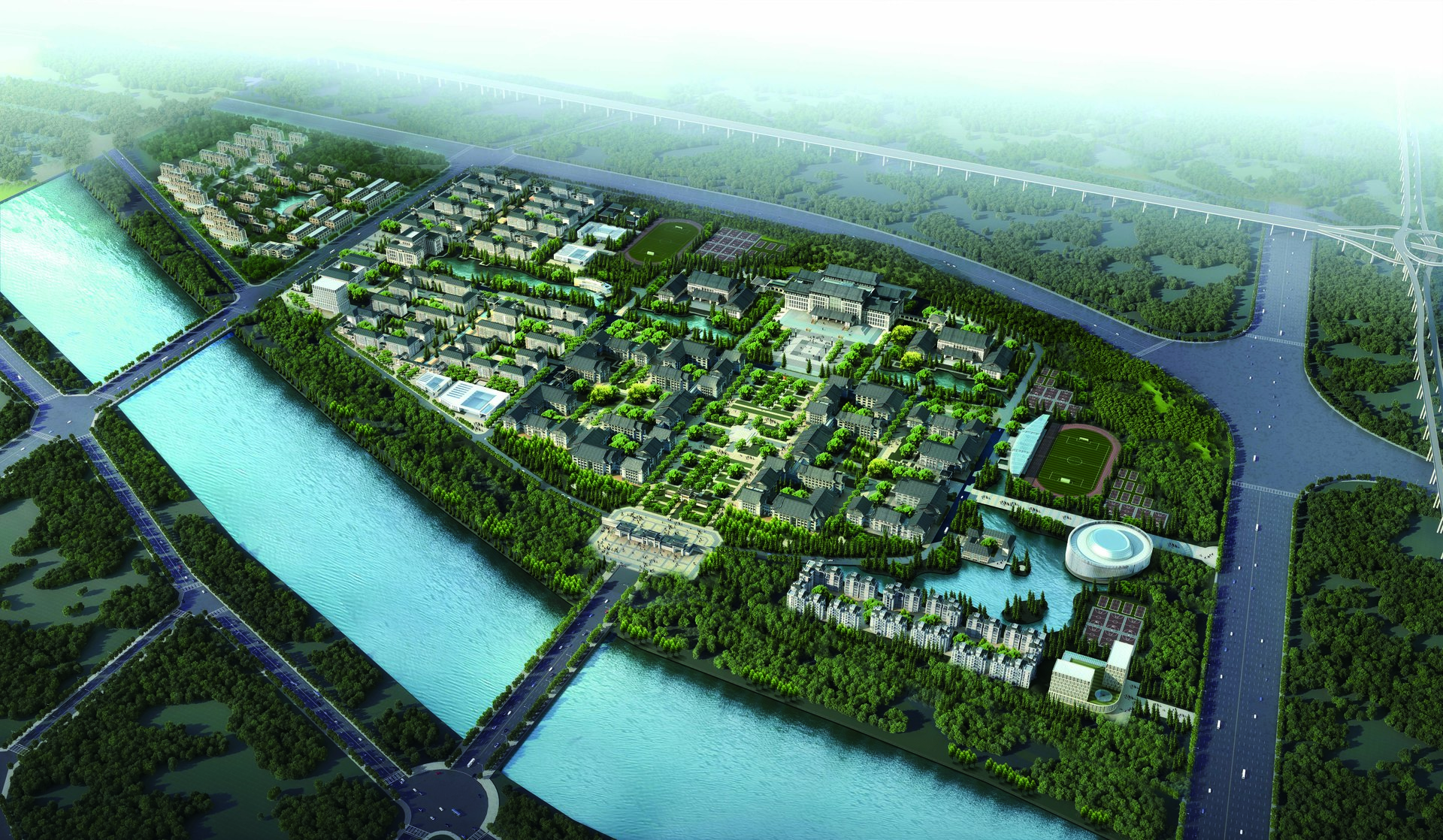 河南大學龍子湖校區(2021年前後建成) 河南大學龍子湖校區(2021年前後建成)