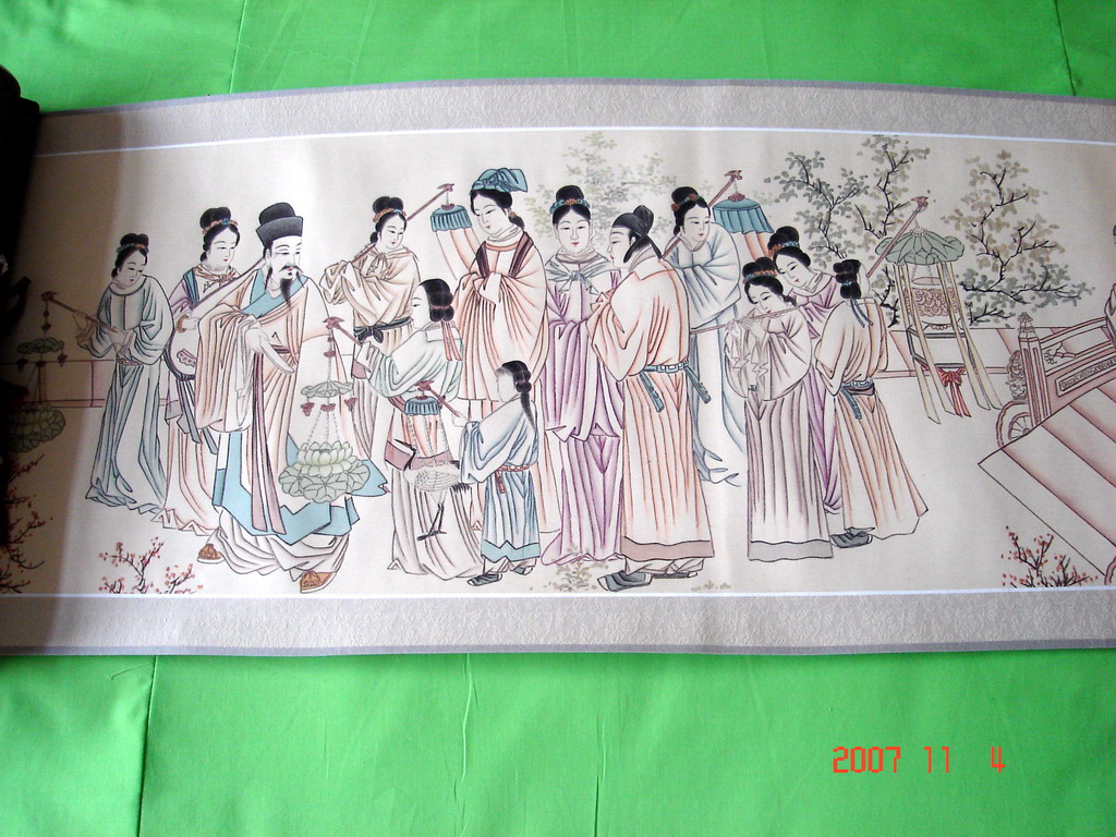 東台發繡長卷(榮升圖)