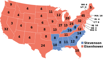 1952年美國總統選舉結果 1952年美國總統選舉結果