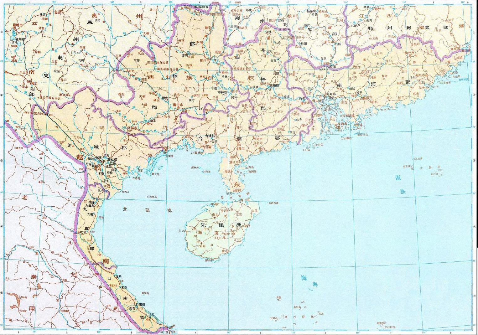 東漢日南郡位置