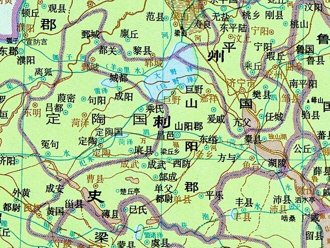 山陽郡二十三縣國圖 山陽郡二十三縣國圖
