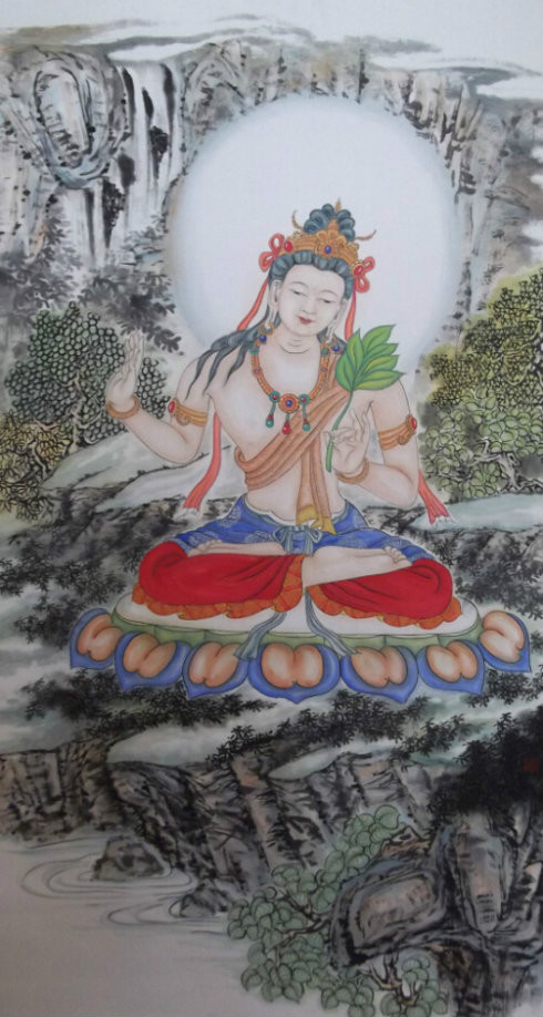 《除一切憂冥菩薩》將華多傑作品 《除一切憂冥菩薩》將華多傑作品