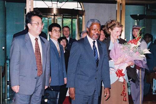 1997年5月10日科菲·安南訪問浦東 1997年5月10日科菲·安南訪問浦東