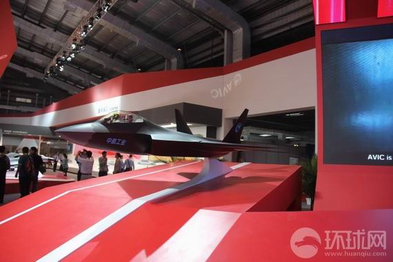 珠海航展上的殲-31模型 珠海航展上的殲-31模型