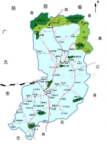 南江縣地圖 南江縣地圖