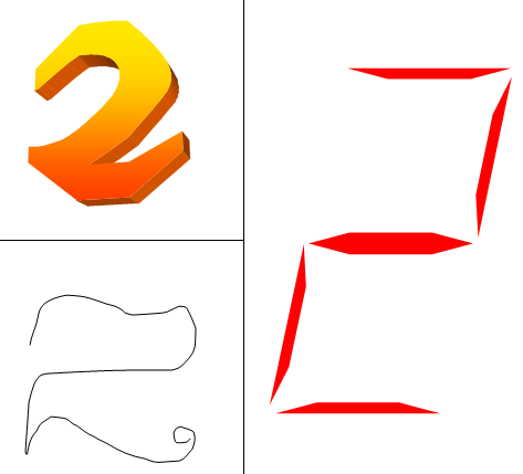 藝術字中的“2& 藝術字中的“2&