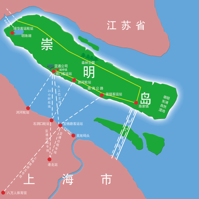 崇明島位置圖 崇明島位置圖