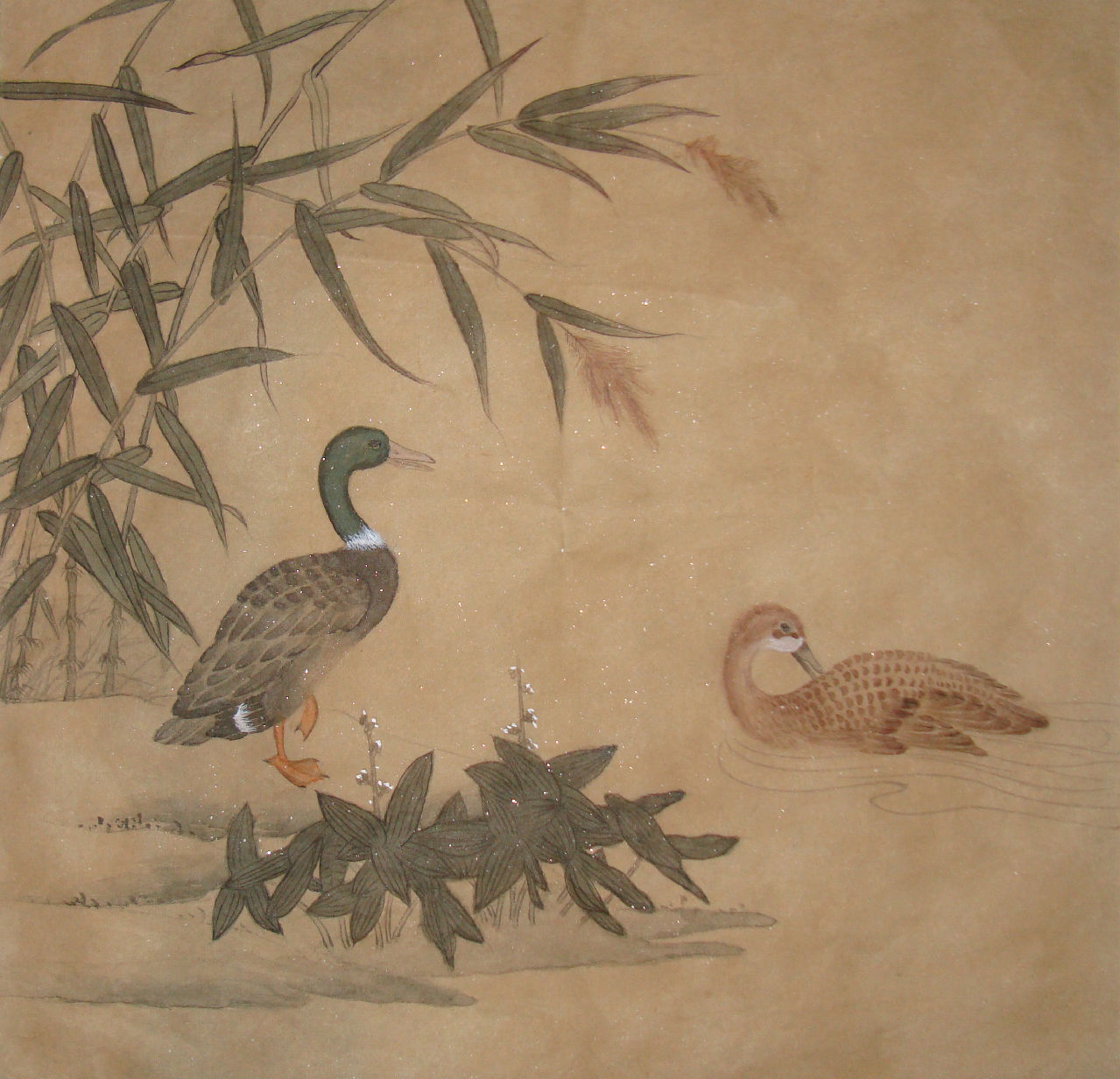 繪畫《鴨子》 吳玉陽作 繪畫《鴨子》 吳玉陽作