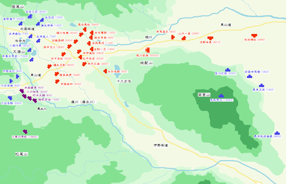 關原合戰地圖 關原合戰地圖