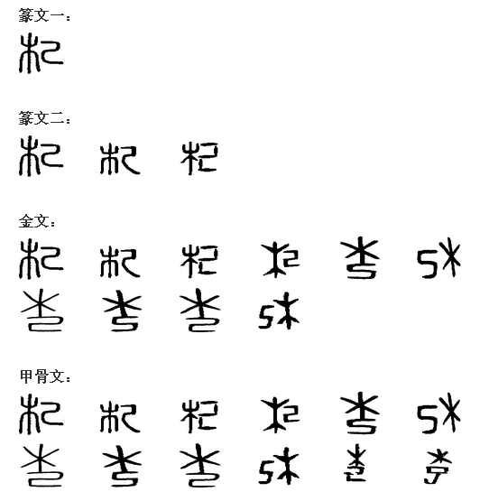 杞 杞