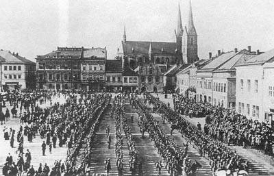 奧匈帝國第九十八步兵團在東波希米亞集結 奧匈帝國第九十八步兵團在東波希米亞集結