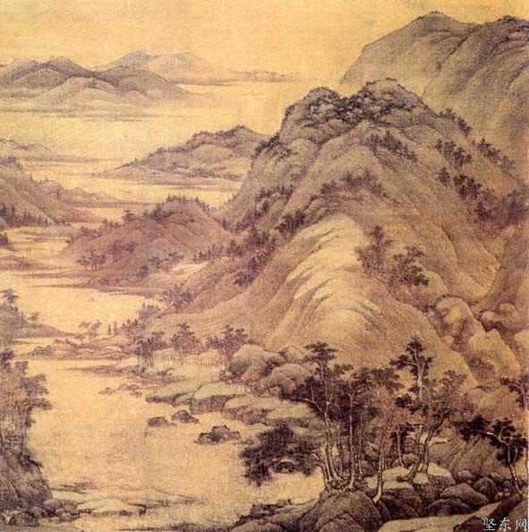 董源《龍宿郊民圖》 董源《龍宿郊民圖》