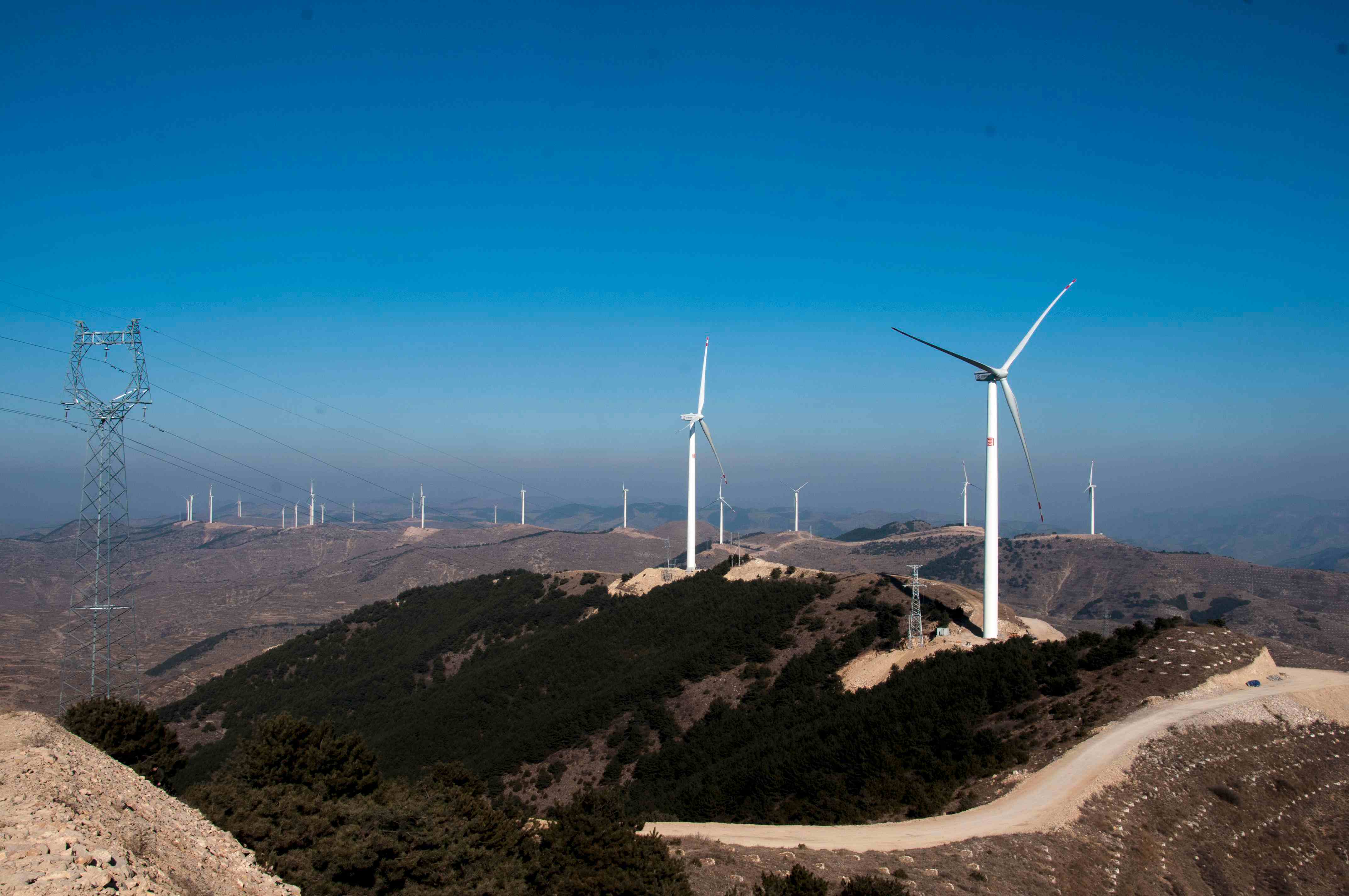 大唐風力發電平順虹梯關風場 大唐風力發電平順虹梯關風場