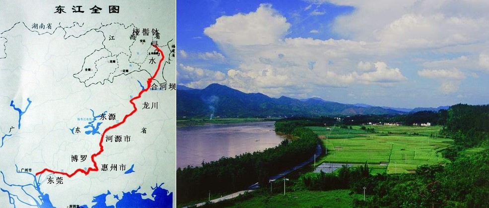 東江水系圖及河源市段 東江水系圖及河源市段