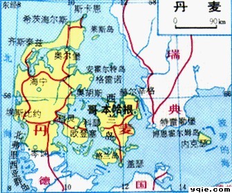 丹麥地圖 丹麥地圖