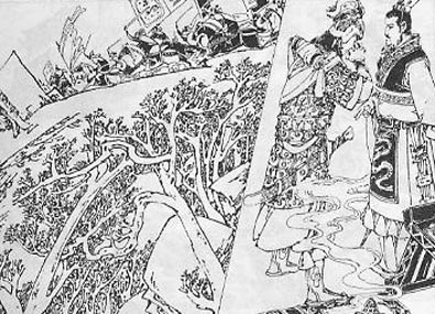 連環畫-漢王命令彭越再次侵入梁地 連環畫-漢王命令彭越再次侵入梁地