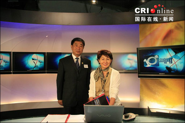 新傳媒8頻道“十點新聞”節目現場 新傳媒8頻道“十點新聞”節目現場