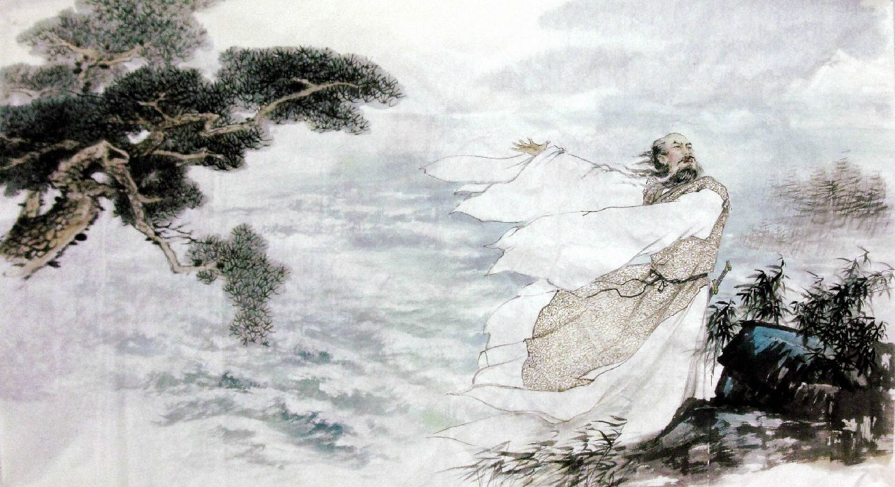 程連歐畫作《屈子吟》 程連歐畫作《屈子吟》