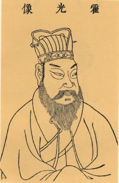 接受漢武帝託孤的霍光 接受漢武帝託孤的霍光