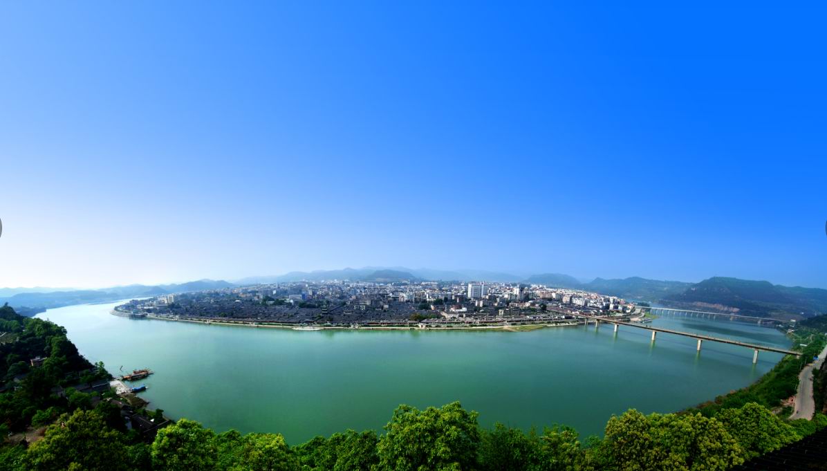 閬中古城全景 閬中古城全景