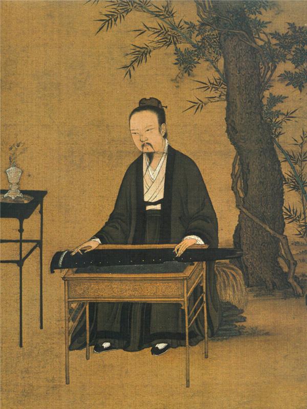 宋徽宗《聽琴圖》 宋徽宗《聽琴圖》