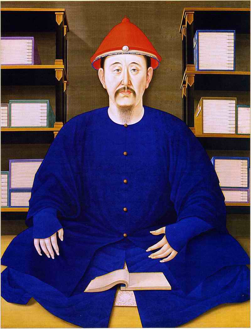 1699年康熙皇帝讀書像(45歲) 1699年康熙皇帝讀書像(45歲)