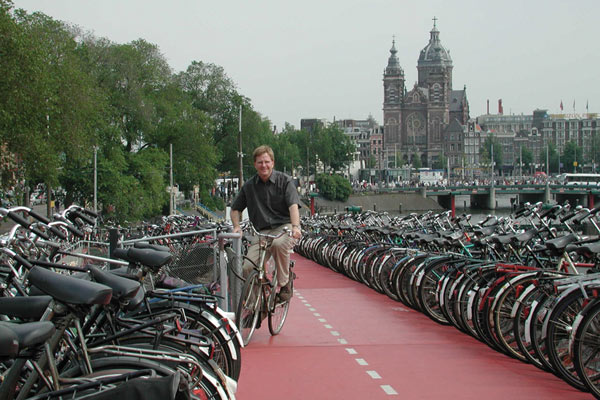 腳踏車在荷蘭一景 腳踏車在荷蘭一景