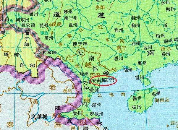 唐代安南都護府位置圖