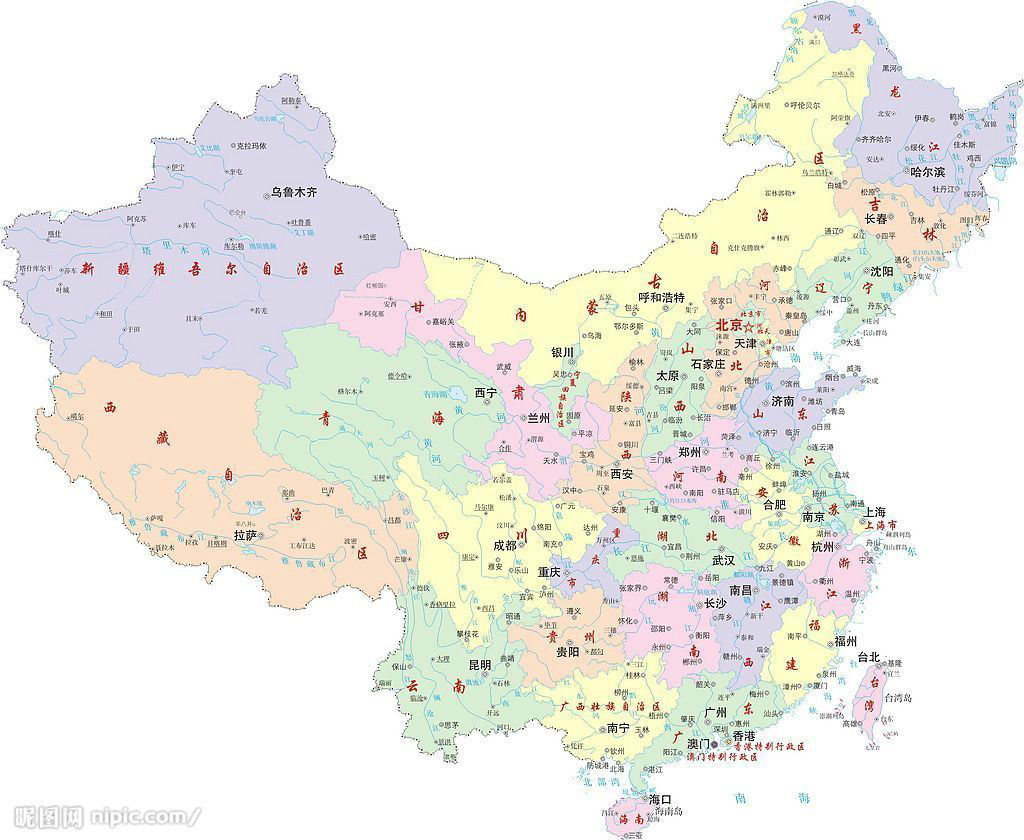 中國省份圖 中國省份圖