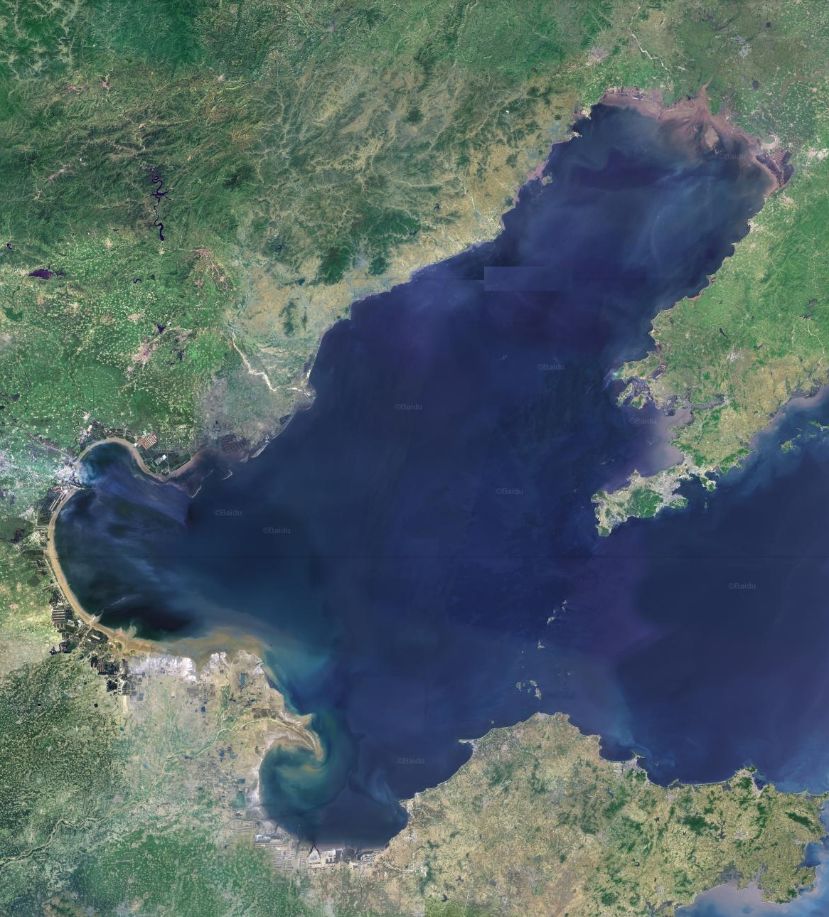 渤海衛星圖 渤海衛星圖