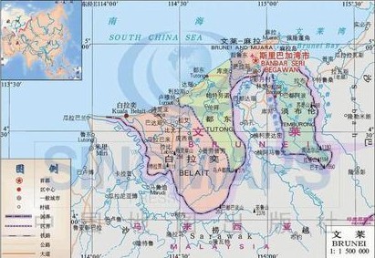 汶萊地圖 汶萊地圖