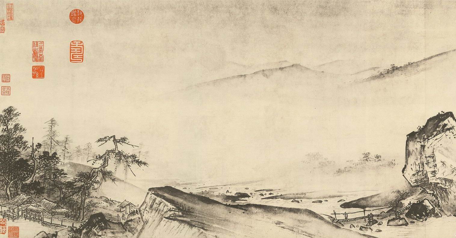 溪山清遠圖 局部