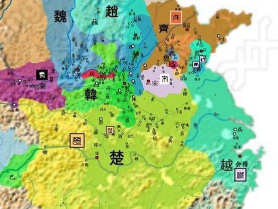 越國及周邊形勢 越國及周邊形勢
