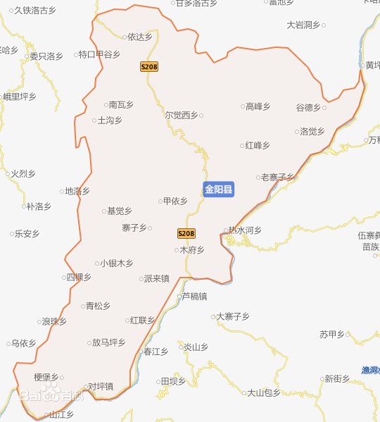 金陽縣地圖 金陽縣地圖