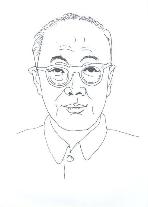 范文瀾白描畫象 范文瀾白描畫象