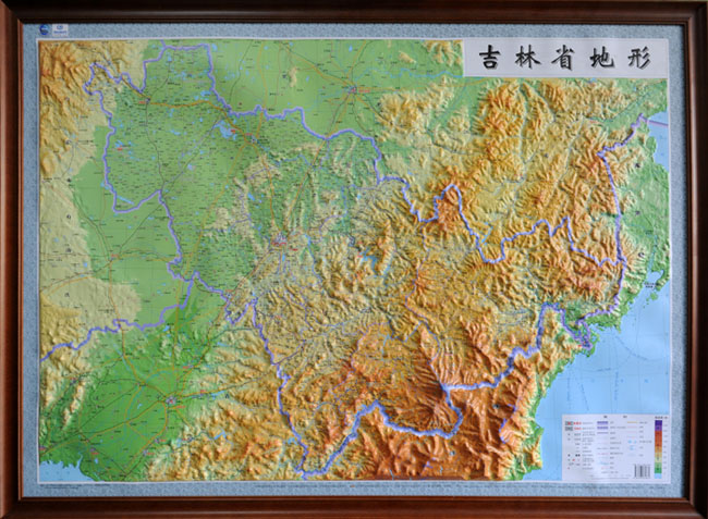 吉林省地形圖 吉林省地形圖