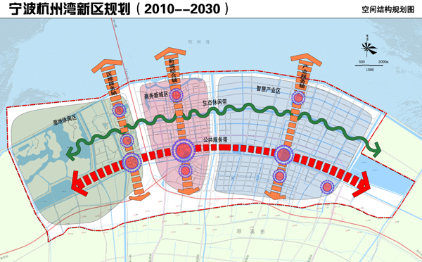 寧波杭州灣新區空間規劃圖 寧波杭州灣新區空間規劃圖