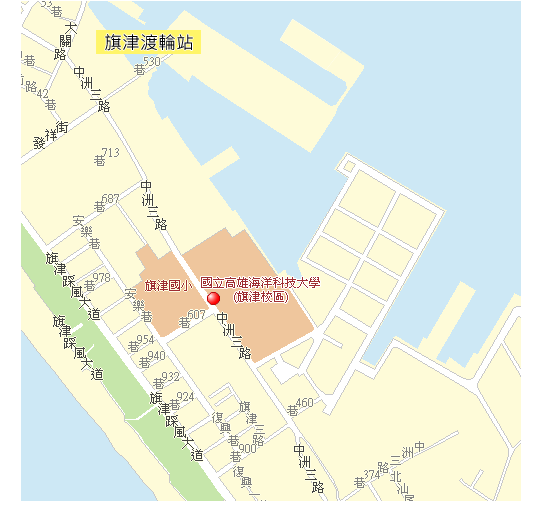 旗津校區地理位置 旗津校區地理位置