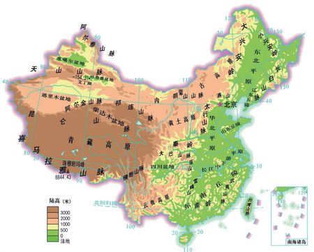 中國地形地貌 中國地形地貌