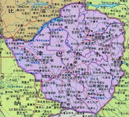 辛巴威地圖 辛巴威地圖