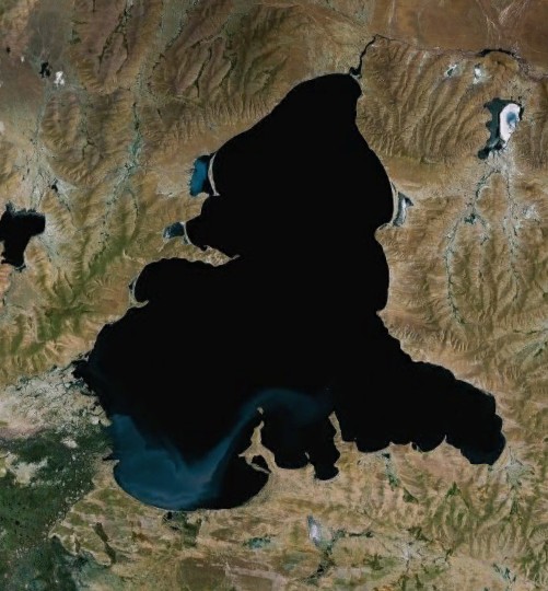 鄂陵湖衛星照片 鄂陵湖衛星照片