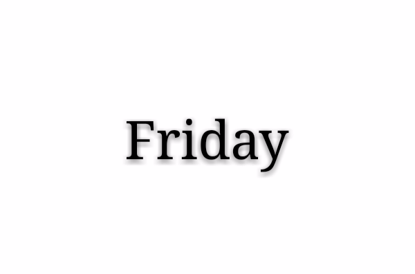 friday(英語單詞)