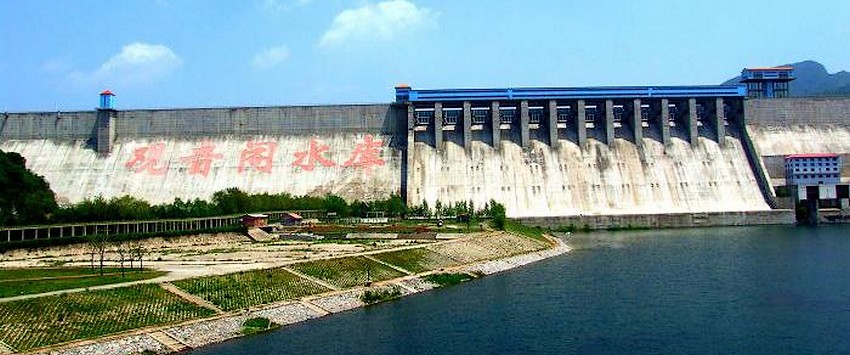 遼河支流太子河本溪段的觀音閣水庫 遼河支流太子河本溪段的觀音閣水庫