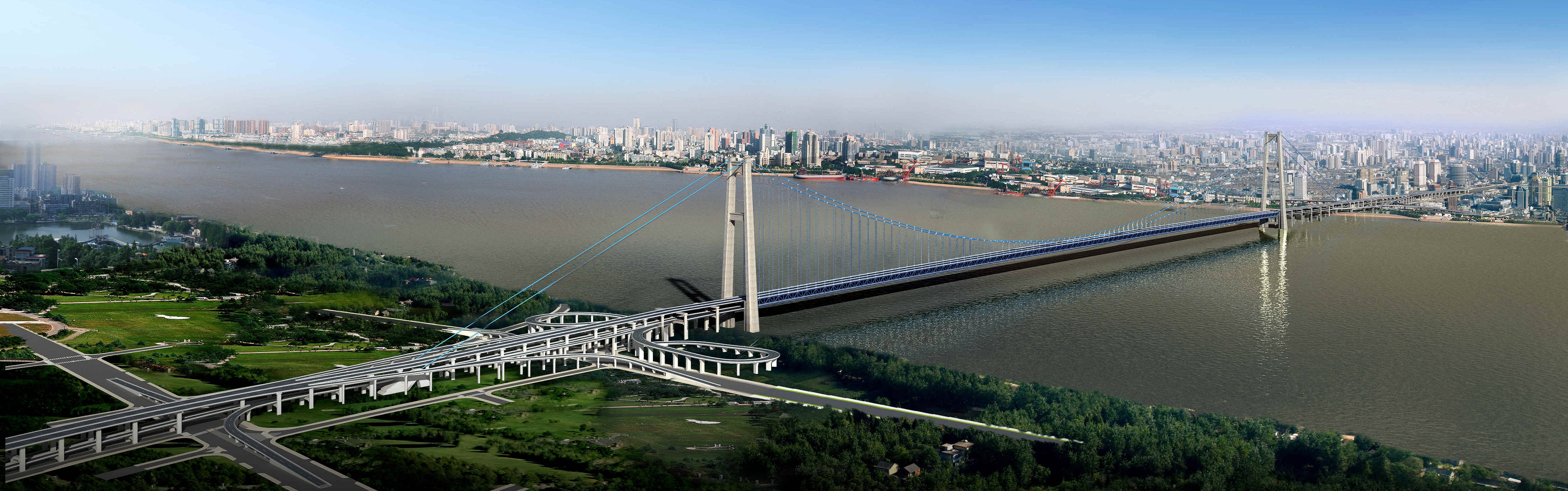 武漢楊泗港長江大橋 武漢楊泗港長江大橋