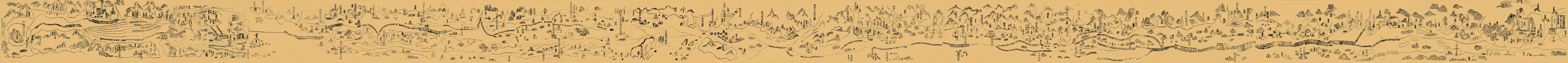 《鄭和航海圖》拼接注釋版全圖 《鄭和航海圖》拼接注釋版全圖