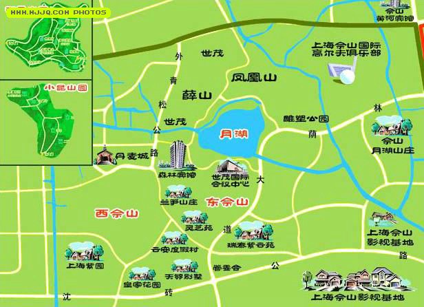 佘山旅遊導遊圖 佘山旅遊導遊圖