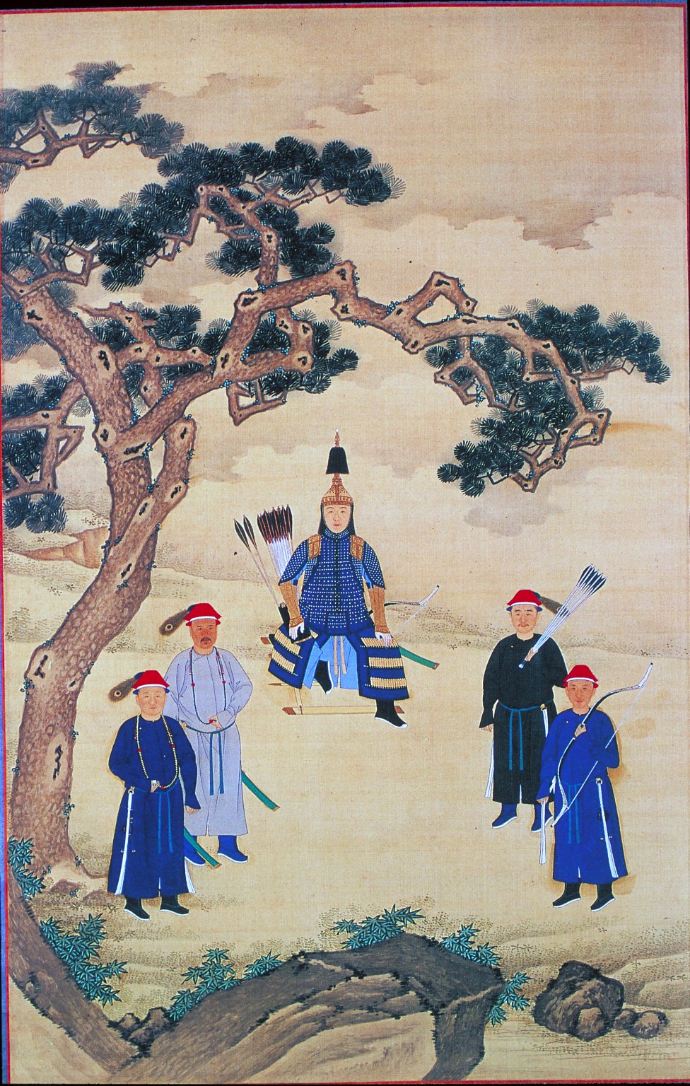 康熙帝戎裝像(中坐者) 康熙帝戎裝像(中坐者)
