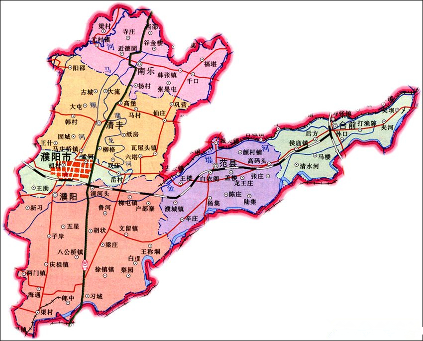 濮陽市行政區劃 濮陽市行政區劃